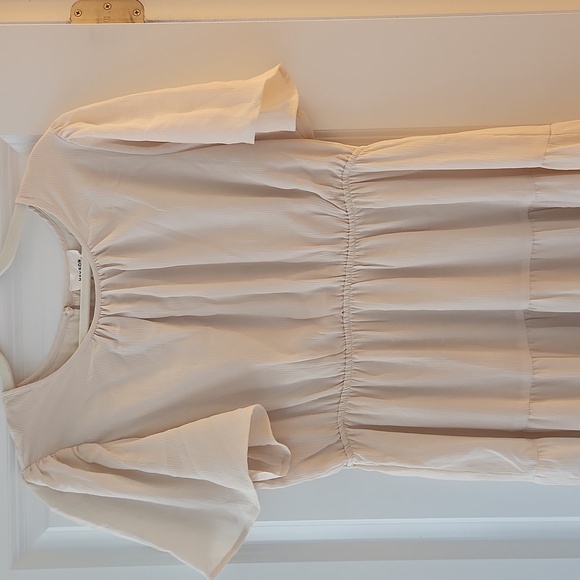 Pinkblush Cream Maternity Maxi Dress - Picture 1 of 5